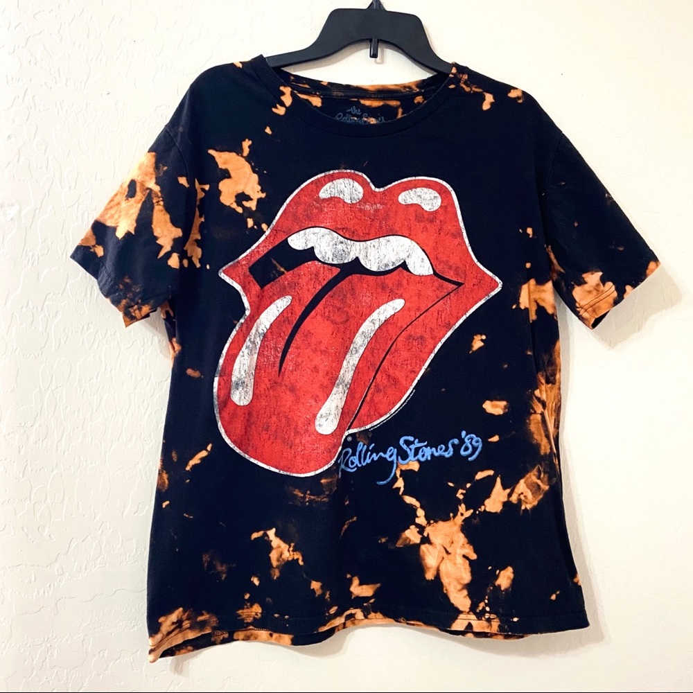 The Rolling Stones bleached graphic t-shirt